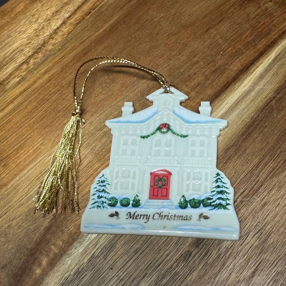 Lenox Porcelain Christmas Ornament Victorian House From Our Home To Your Home